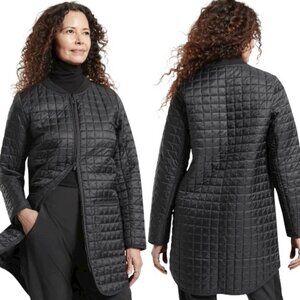ATHLETA Recycled Grandview PrimaLoft Shell Quilted Jacket Coat Sz.M Black